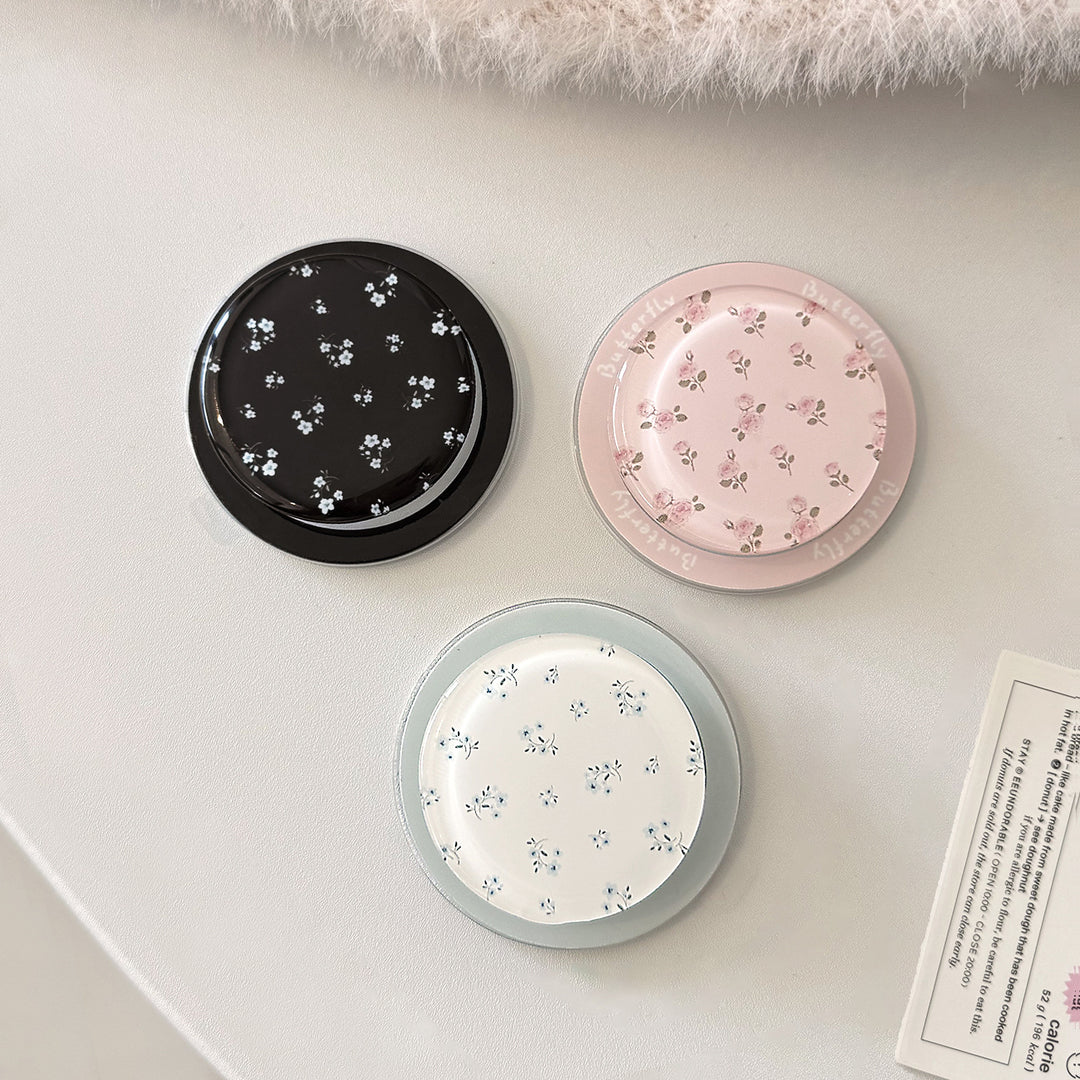 Dekorativer Keramik-Untersetzer mit floralem Design Karnz