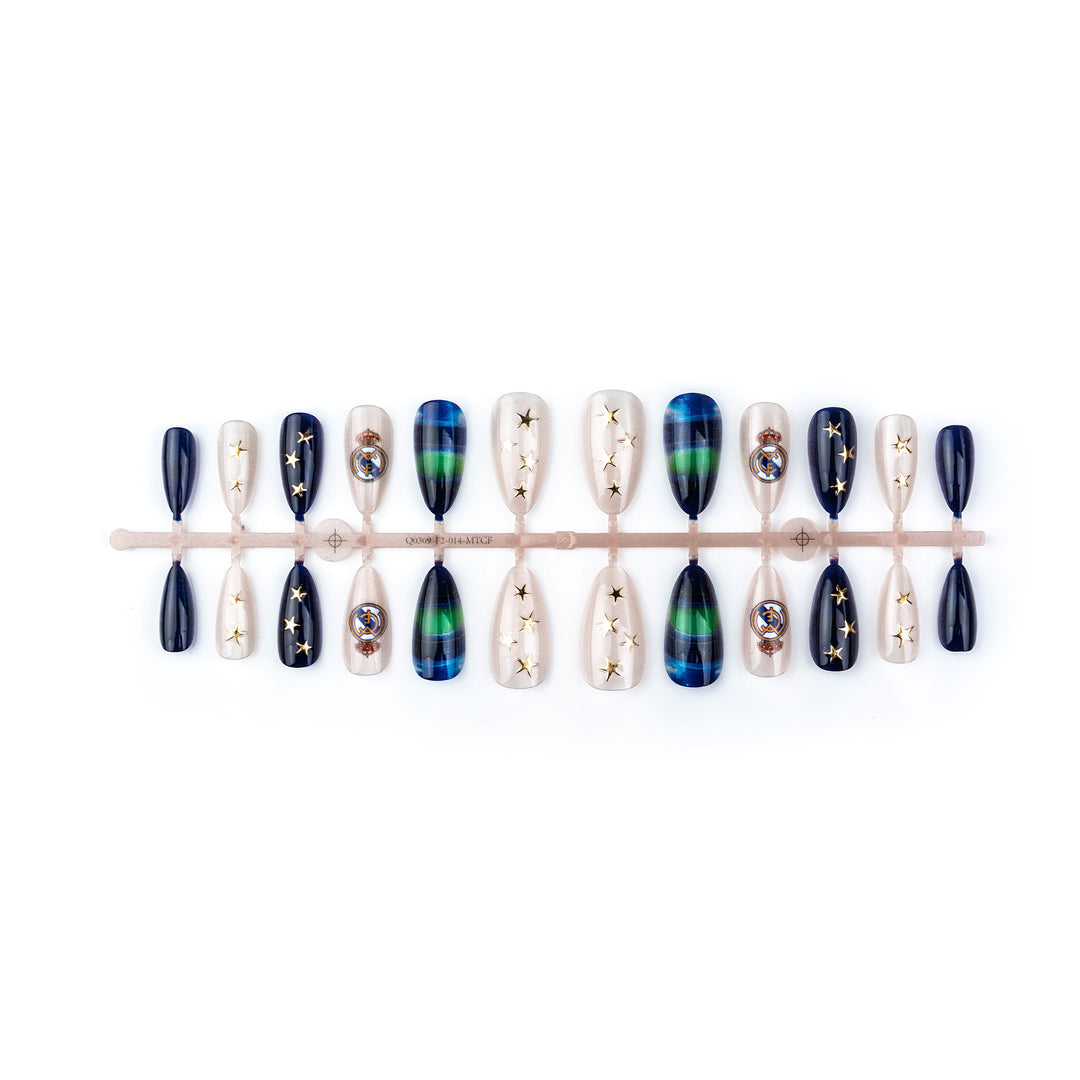 Sport-Themen Press-On Nail Art Set