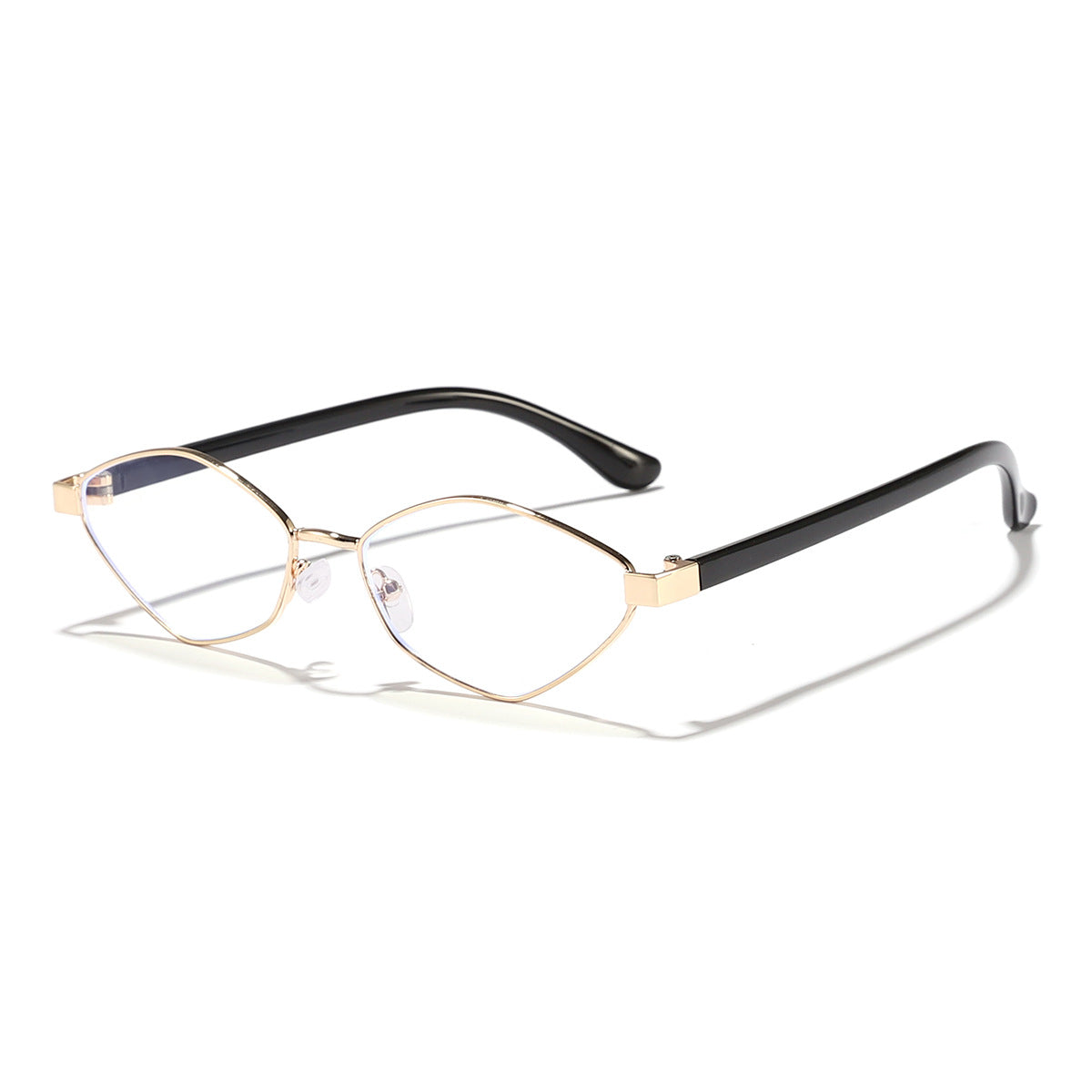 Damen Katzenaugen Sonnenbrille mit braunen Gläsern und elegantem Metallrahmen Karnz