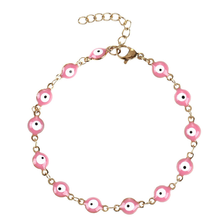 Buntes böse Augen Charm Armband Karnz