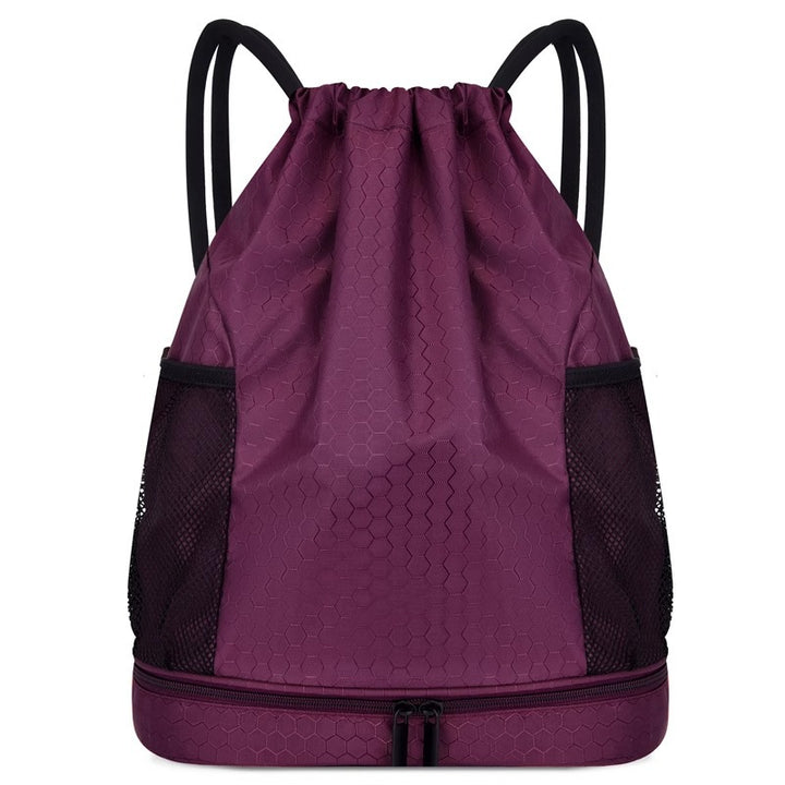 Leichter Hexagonmuster Kordelzug Rucksack Karnz