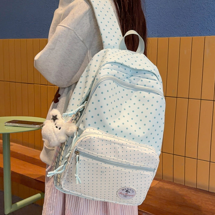 Verspielt Stern-Muster Schulrucksack Karnz