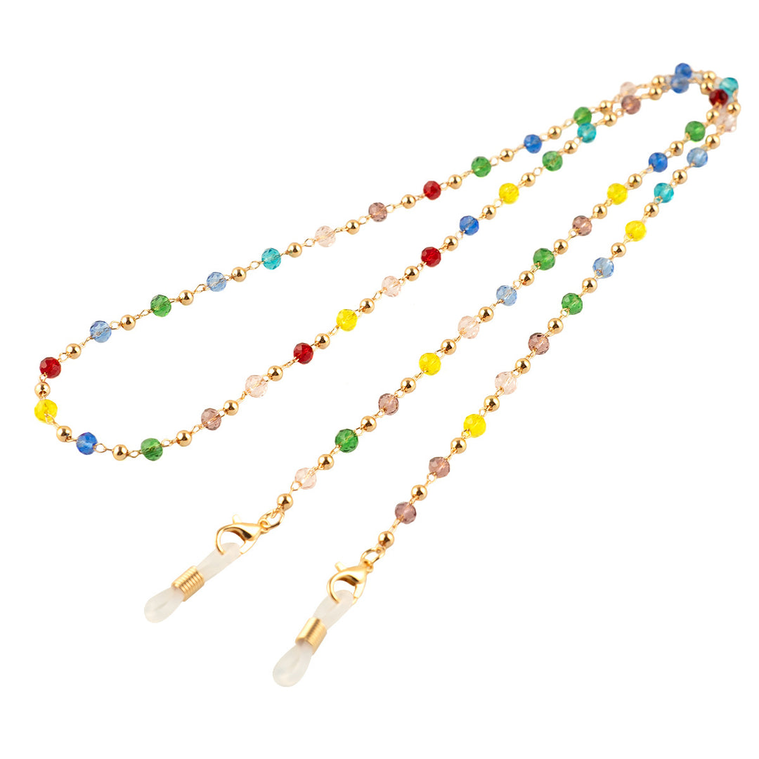 Bunte Kristallperlen Brillenband Karnz
