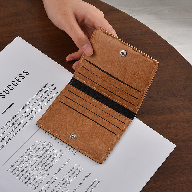 Kompakte Leder Reisebrieftasche Karnz