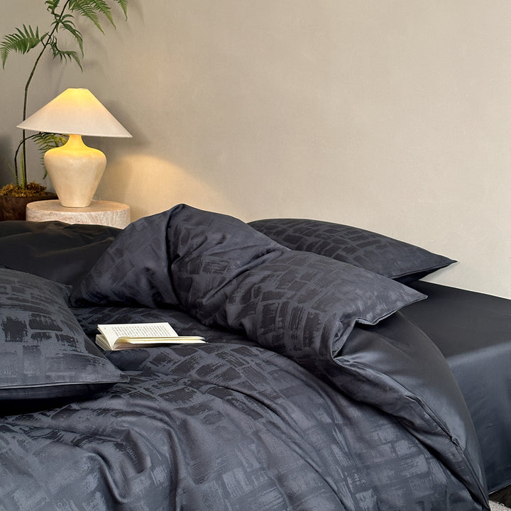 Luxury Jacquard Cotton Duvet Cover Set