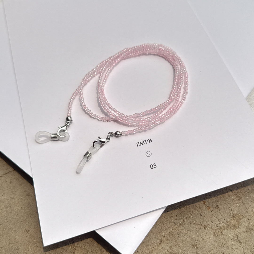 Bunte Perlen Brillen Kette Karnz