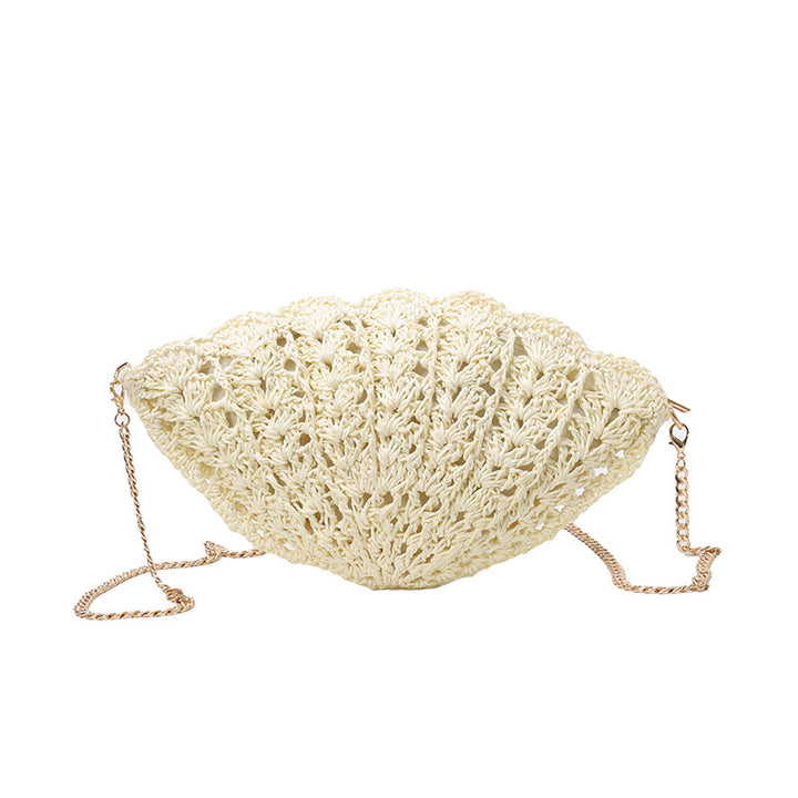 Elegante Häkel-Handtasche in Muschelform