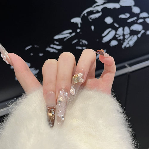 Glamouröse Künstlerische Press-On Nagelverlängerungen Karnz