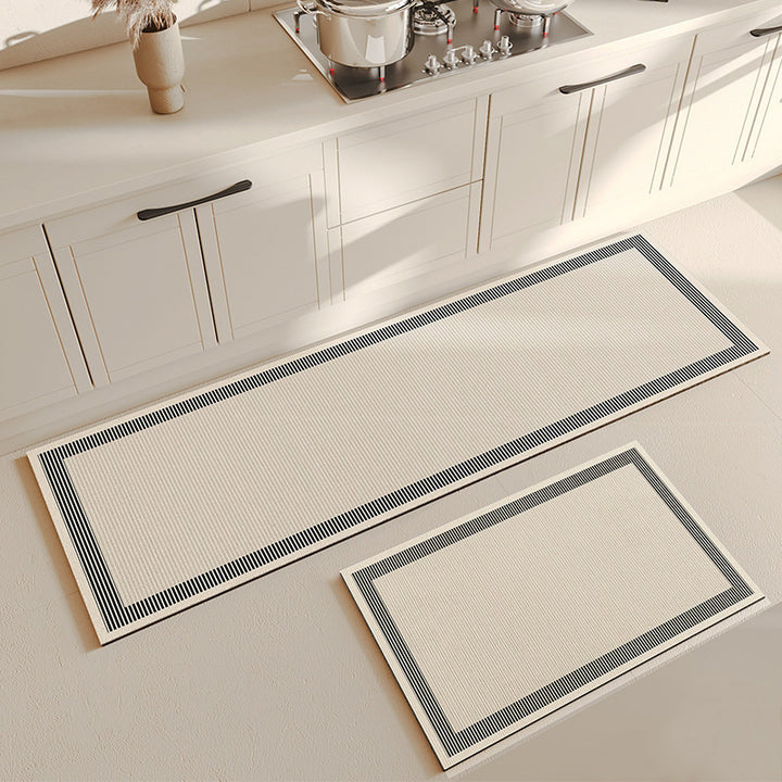 Stylische geometrische Küchenläufermatte