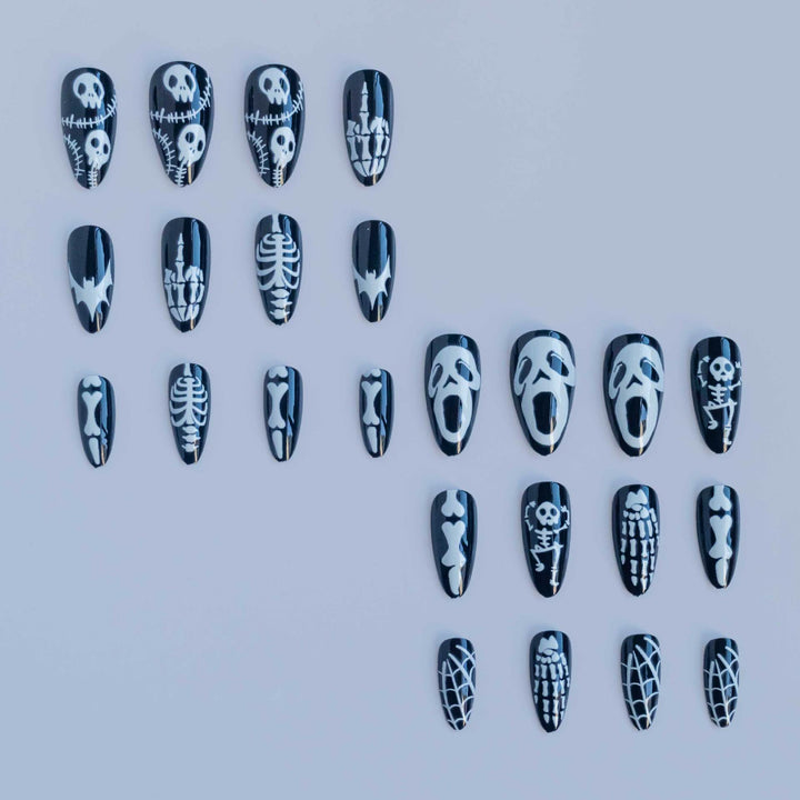 Gothic-Themen Press-On Nagelkunst Set Karnz 1790727346