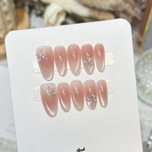 Ombre Glitter Press-On Nail Art Set Karnz