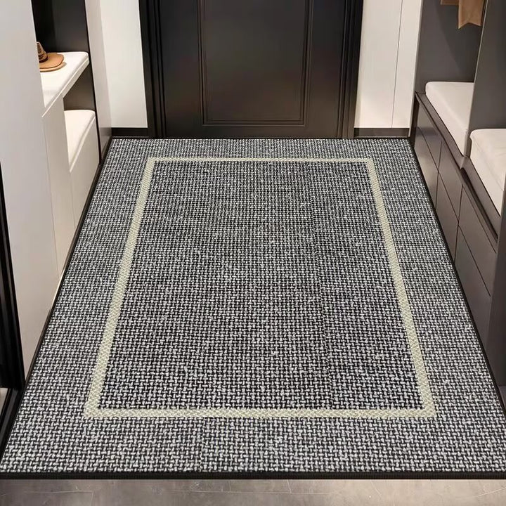 Elegante Texturierte Eingangsteppich