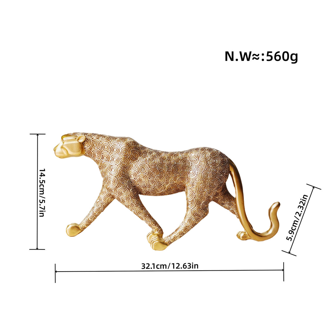 Künstlerische Dekorative Wildkatze Skulptur Karnz