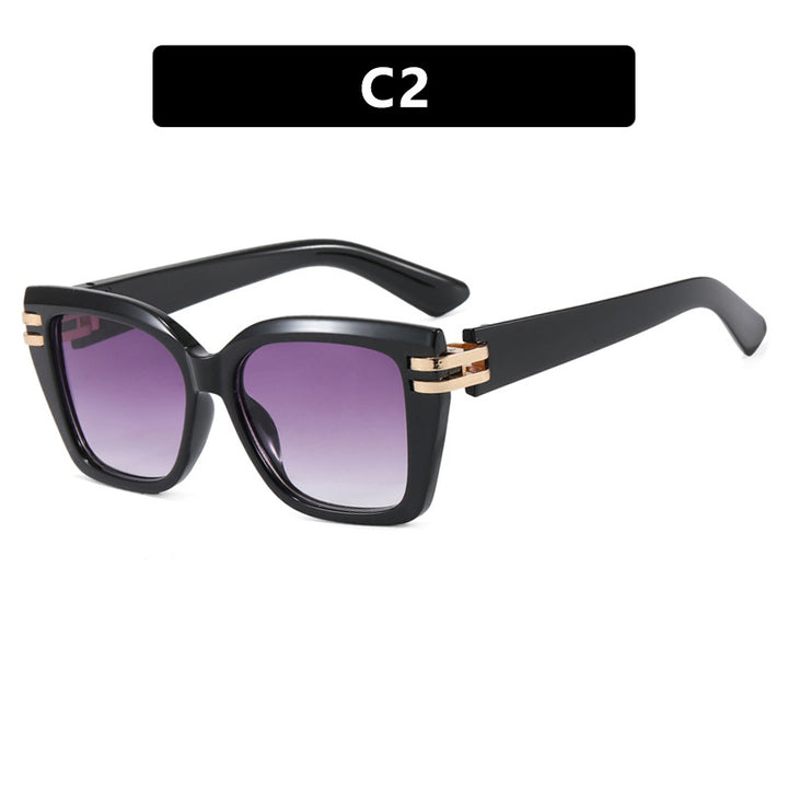Damen stylish oversized Sonnenbrille mit luxuriösen Details Karnz