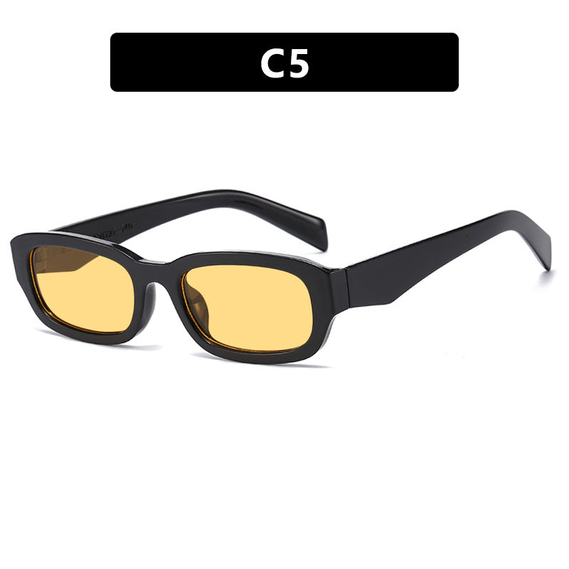 Damen modische Sonnenbrille mit stilvollem, rechteckigem Rahmen Karnz
