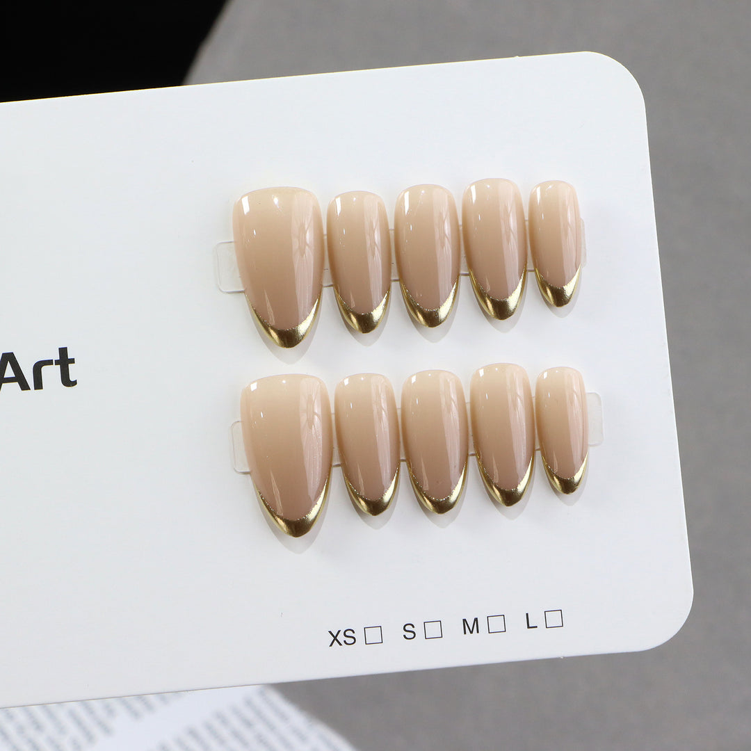 Luxus French Tip Press-On Nagel Set Karnz