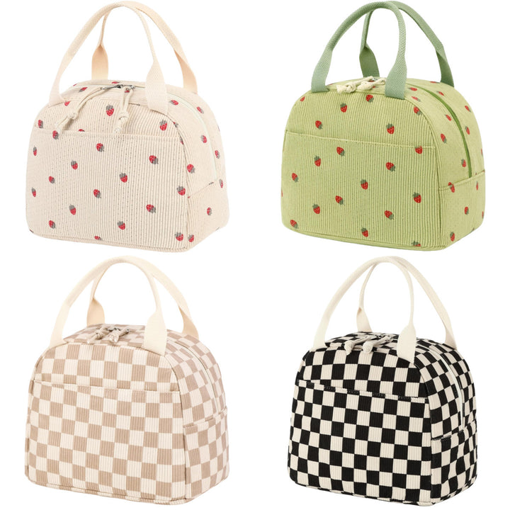 Charmante Erdbeer Print Isolierte Lunch Tasche