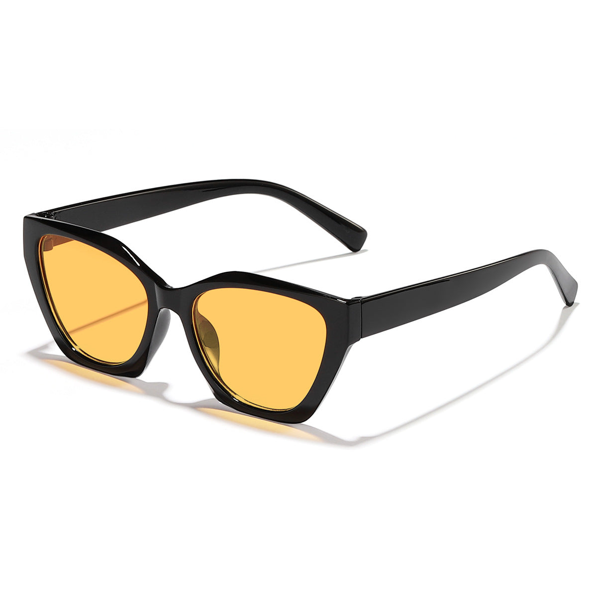 Damen geometrische Sonnenbrille mit modernem, hypoallergenen Kunststoffrahmen Karnz