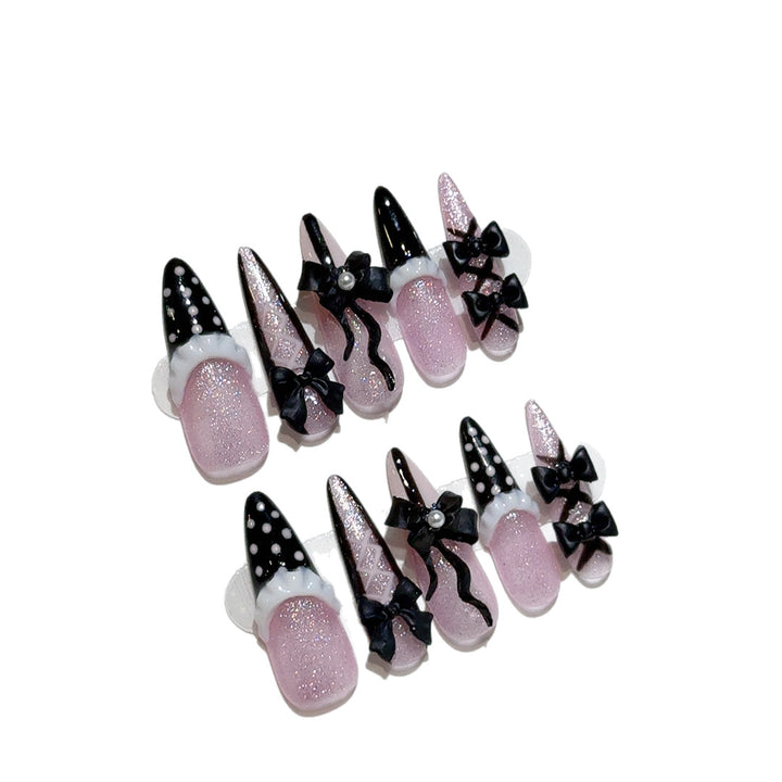 Dekorativer Künstlerischer Press-On Nagelset