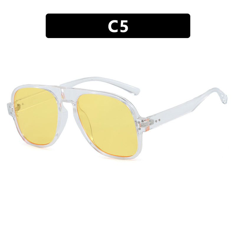 Damen modische quadratische Sonnenbrille mit robustem, UV-Schutz Karnz