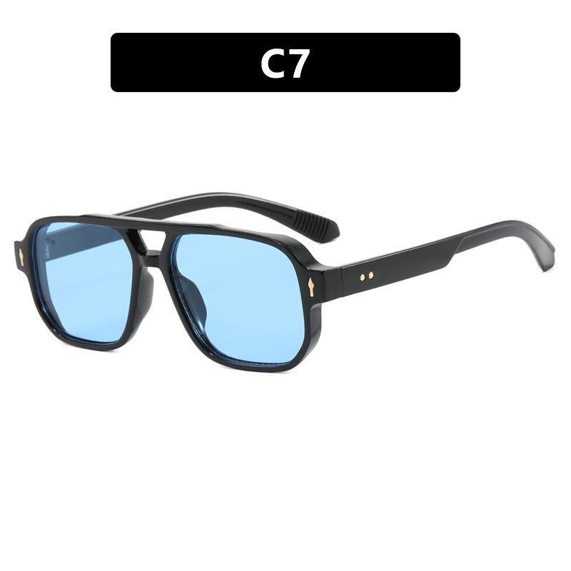 Damen modische quadratische Sonnenbrille mit luxuriösen Details Karnz