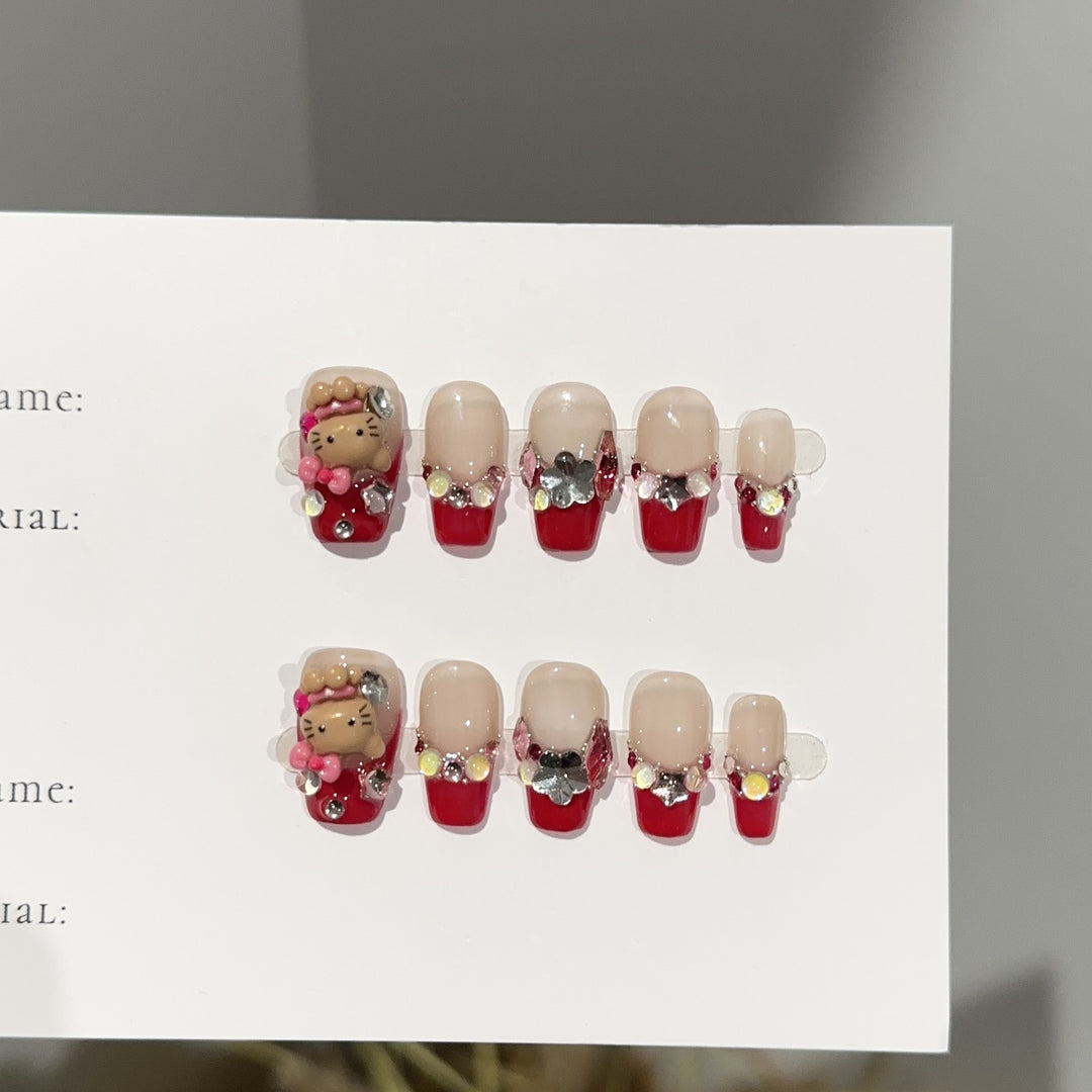 Dekoratives Press-On Nagelkunst Set