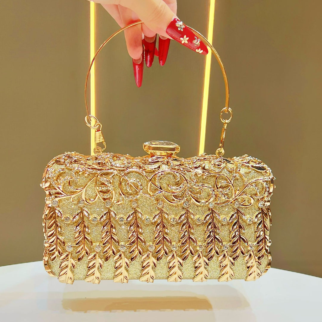 Verschnörkelte Vintage Abend-Clutch