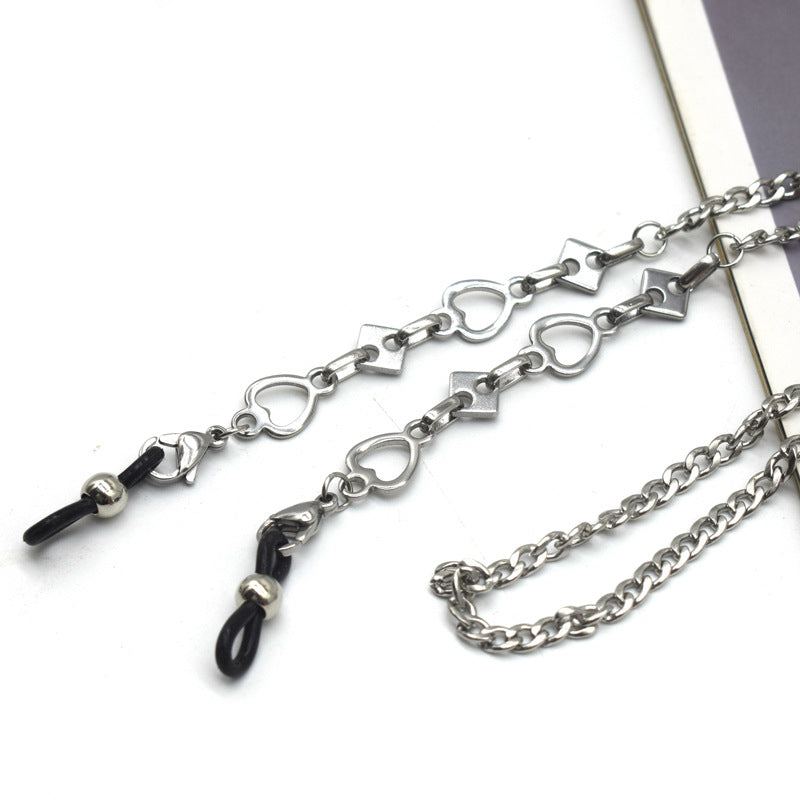 Stylische Metall-Link-Brillekette Karnz