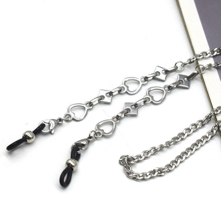 Stylische Metall-Link-Brillekette Karnz
