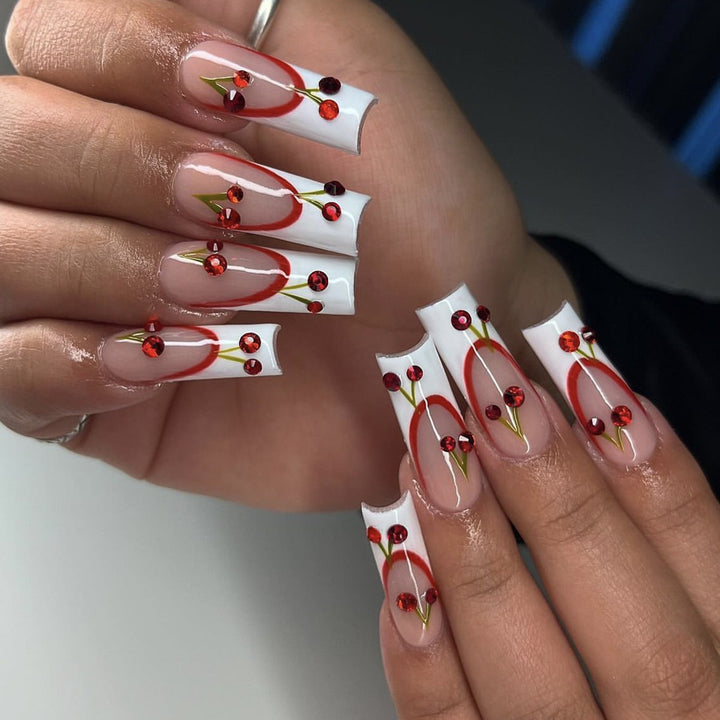 Künstlerische Acryl-Nagelkunstverlängerungen Karnz