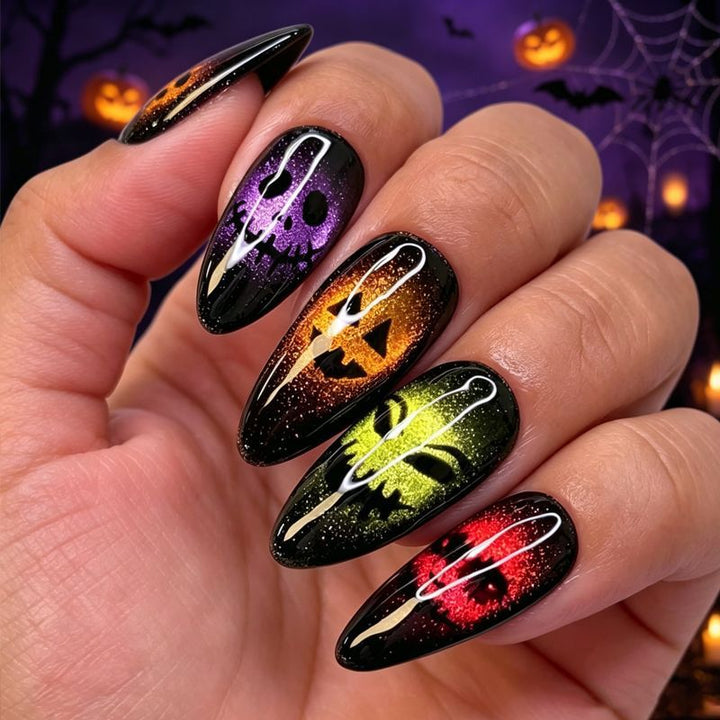 Halloween-Themen Press-On Nagelkunst Set Karnz