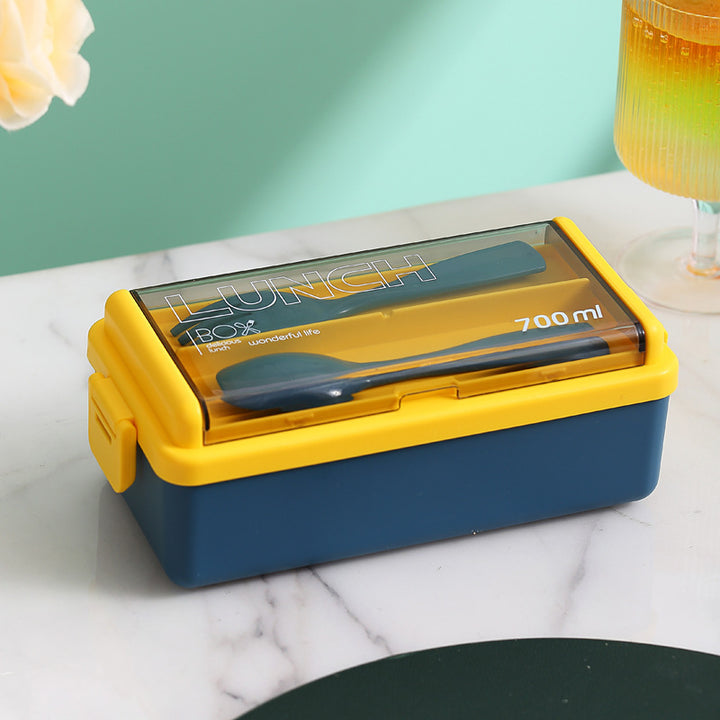 Multifunktionale Lebensmittelaufbewahrung Lunchbox mit integriertem Besteckset