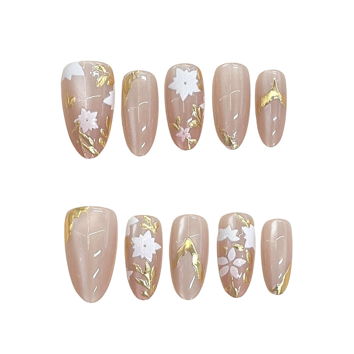 Blumenschmuck Press-On Nageldesign Karnz