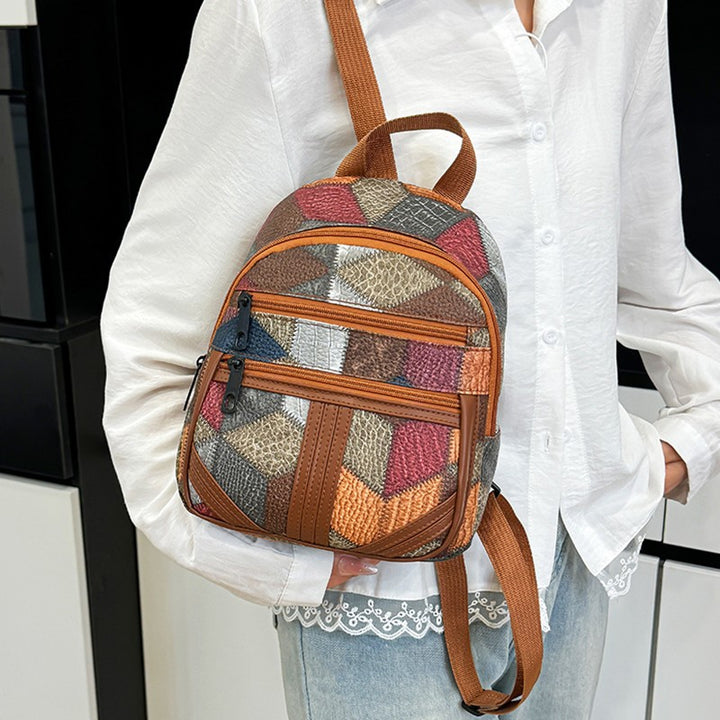 Stilvolle geometrische gemusterte Mini-Rucksack Karnz