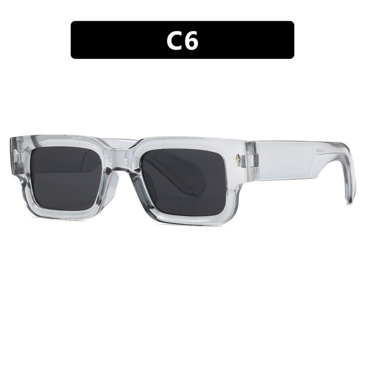 Damen modische quadratische Sonnenbrille mit markantem Design Karnz