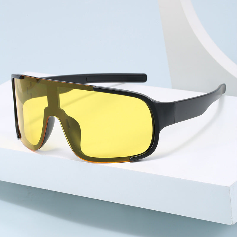 Damen modische Sportsonnenbrille mit breitem UV-Schutz Karnz