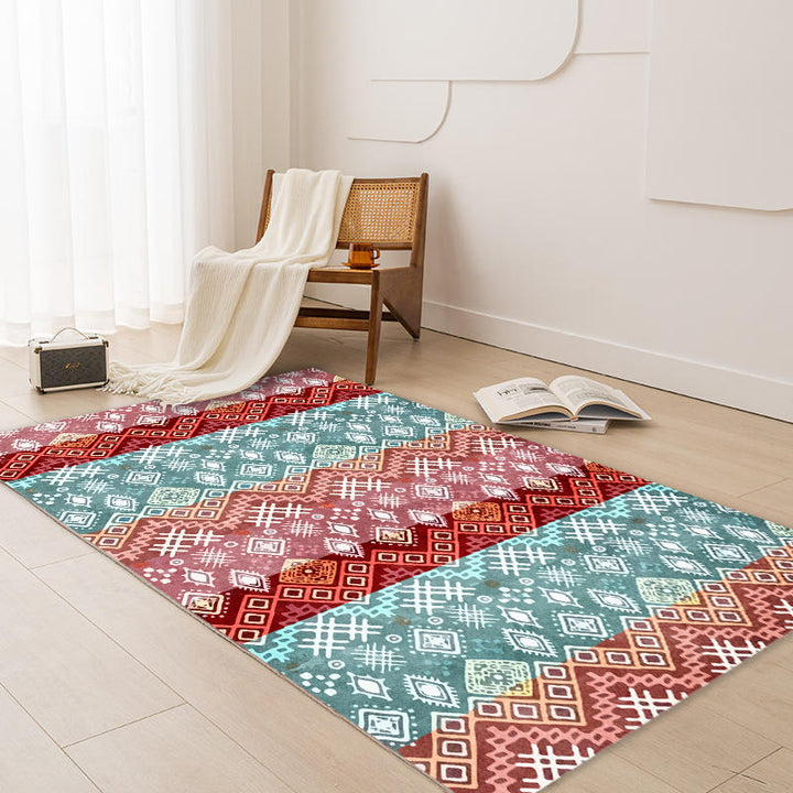 Geometrischer Bohemian Teppich