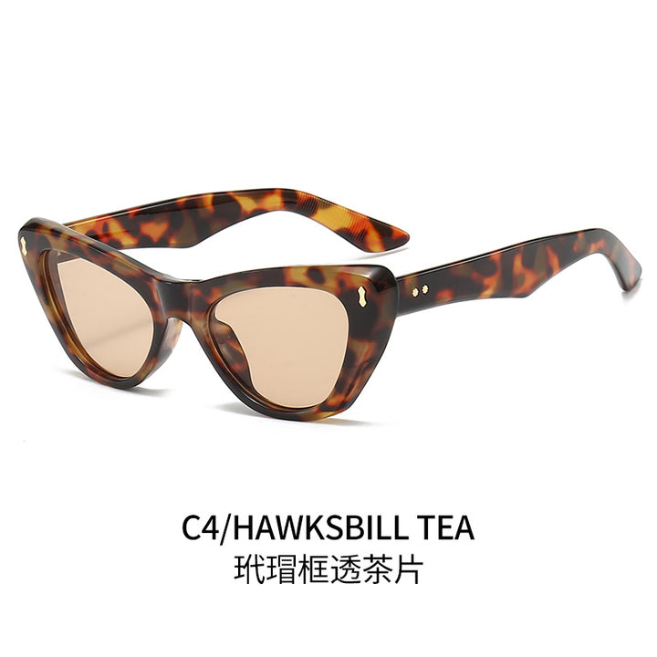 Damen Cat-Eye Sonnenbrille mit eleganten akzentuierten Rahmen Karnz