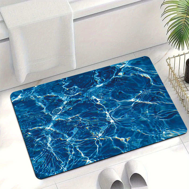 Wasser-Themen Weicher Badteppich