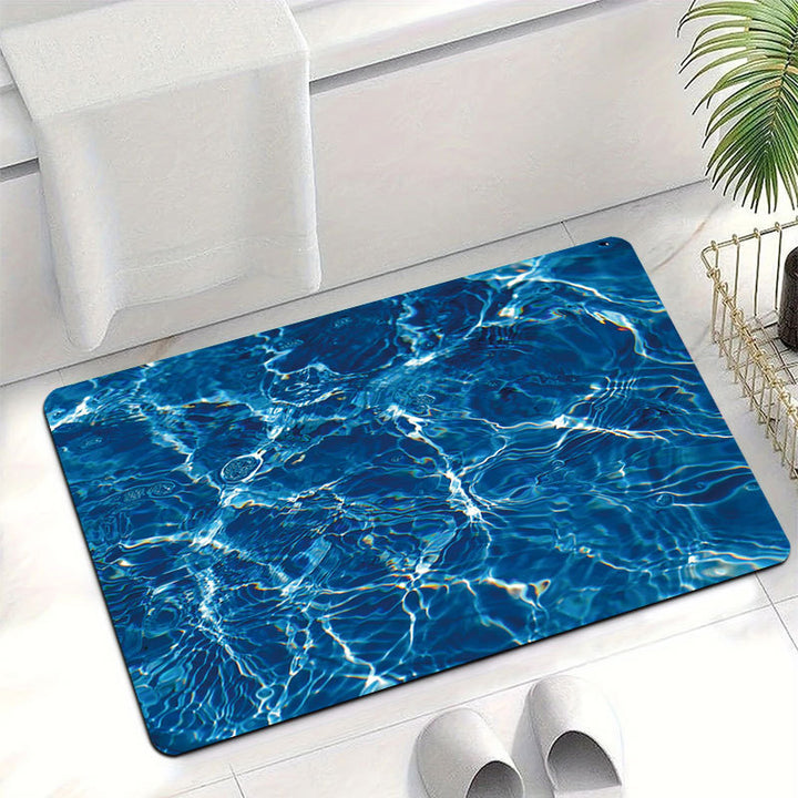 Wasser-Themen Weicher Badteppich