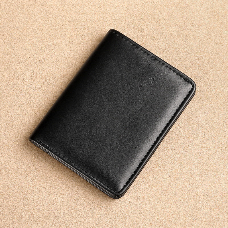 Klassische Bi-Fold Leder Geldbörse