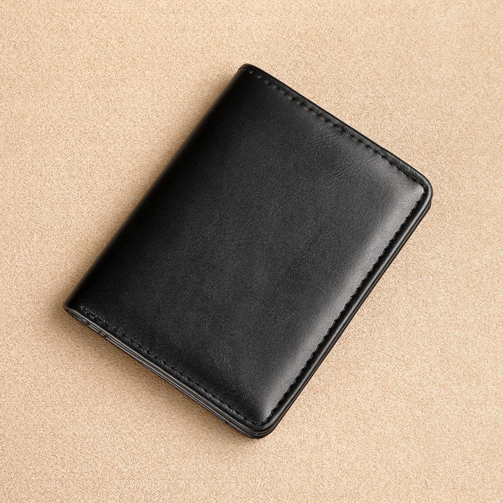 Klassische Bi-Fold Leder Geldbörse