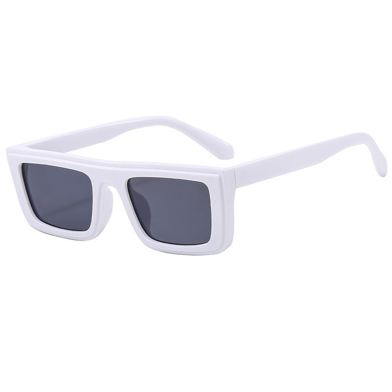 Damen modische quadratische Sonnenbrille mit breitem Rahmen und polarisierten Gläsern Karnz