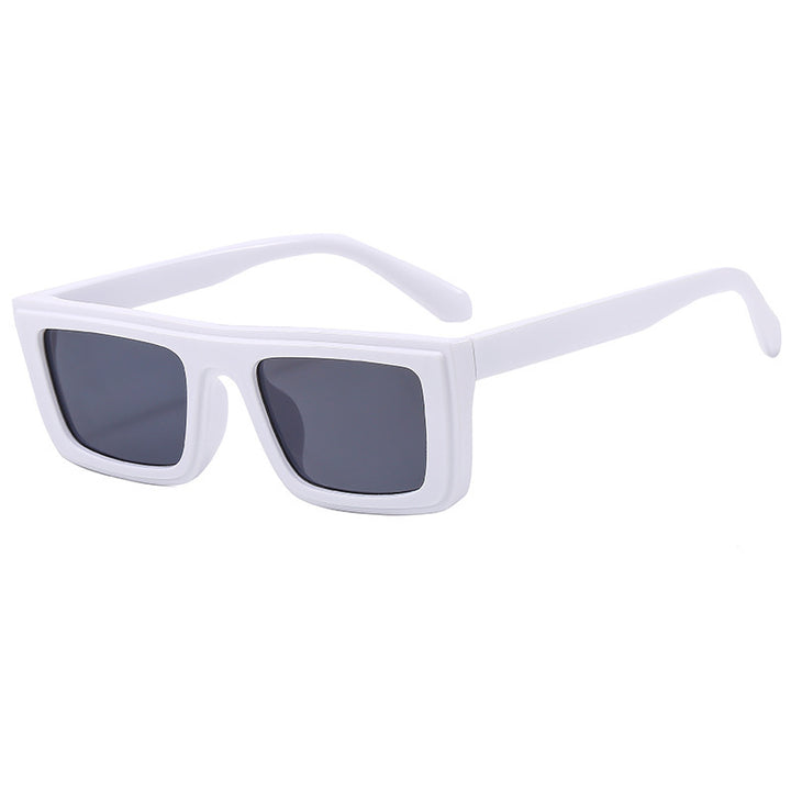 Damen modische quadratische Sonnenbrille mit breitem Rahmen und polarisierten Gläsern Karnz
