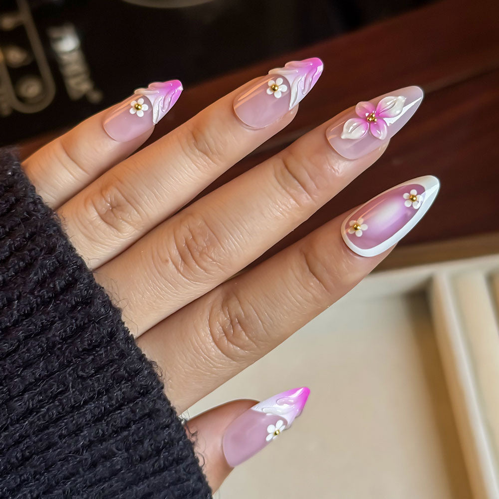 Floral Design Press-On Nail Kit Karnz