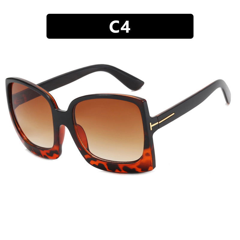 Damen oversized Sonnenbrille im modernen quadratischen Design mit verspiegelten Gläsern Karnz