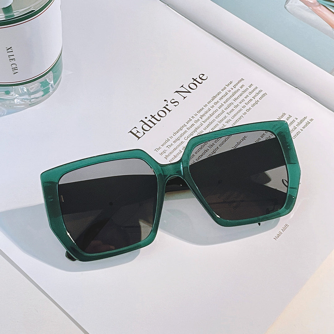 Damen quadratische Sonnenbrille mit schützendem UV-Schutz und modernem Design Karnz