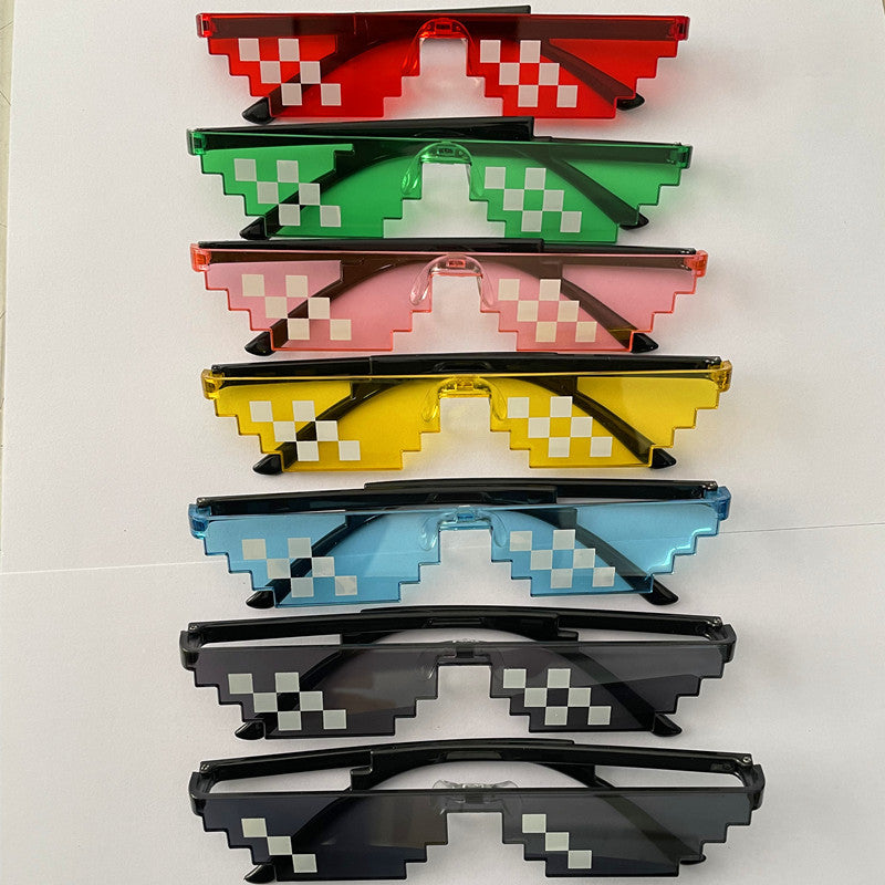 Fette geometrische Shield-Sonnenbrille Karnz