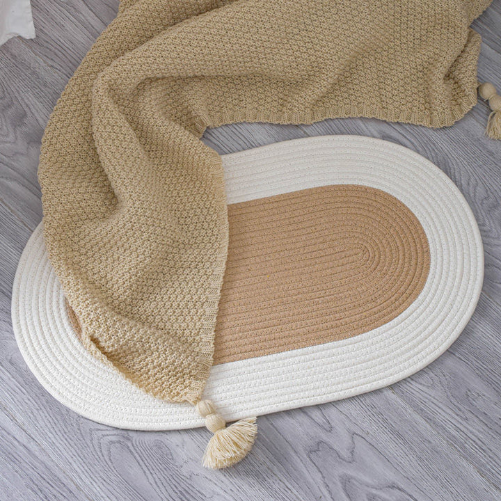 Runde Jute-Teppich Karnz