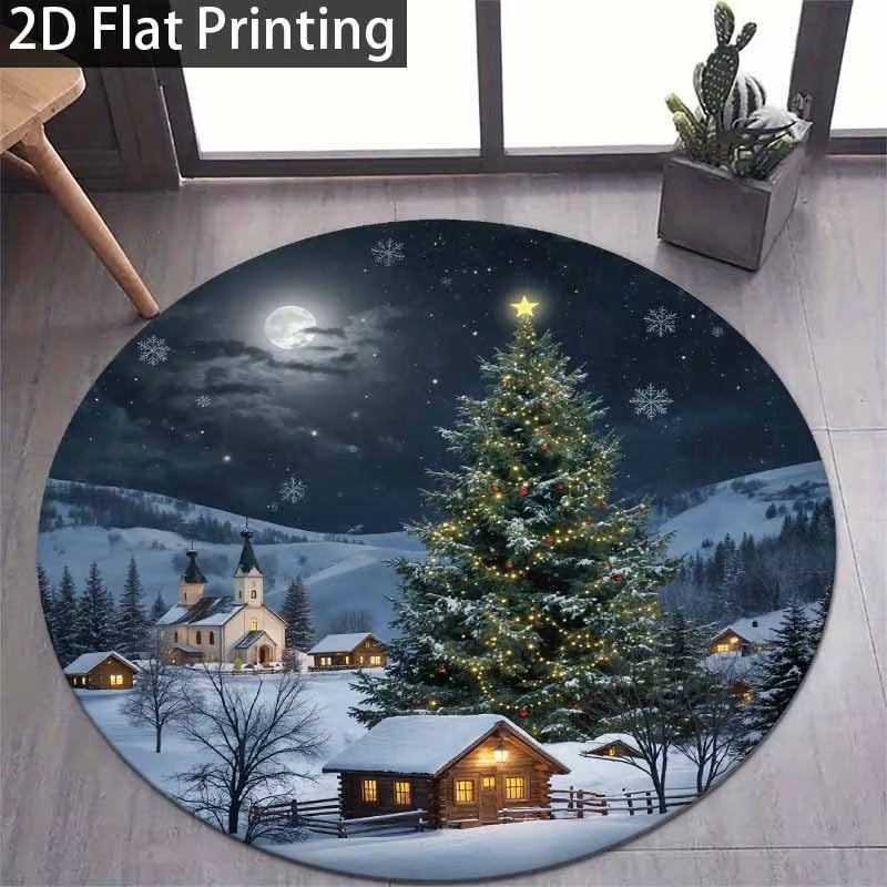 3D Weihnachtsmuster Teppich